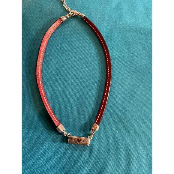 Brighton Reversible Leather Silver Necklace - Picture 2 of 11